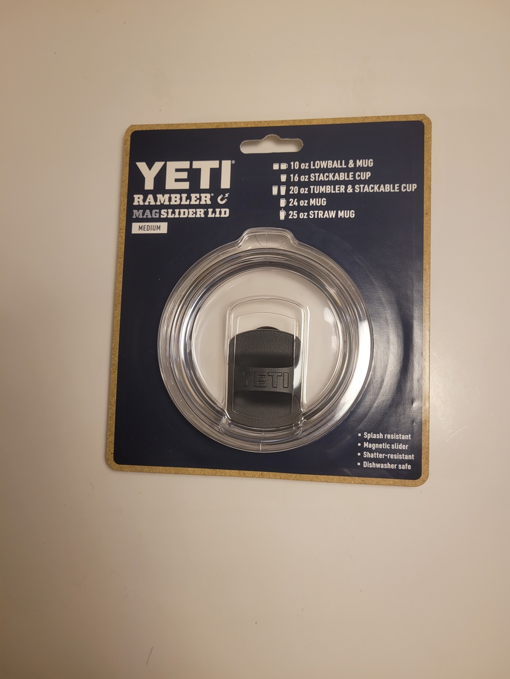 Yeti Rambler MagSlider Lid - Clear Lid with Black Slider